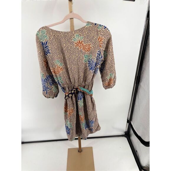 Anthropologie Corey Lynn Calter Floral Print Belted Fluttering Obi Dress Size 6 - Picture 5 of 12